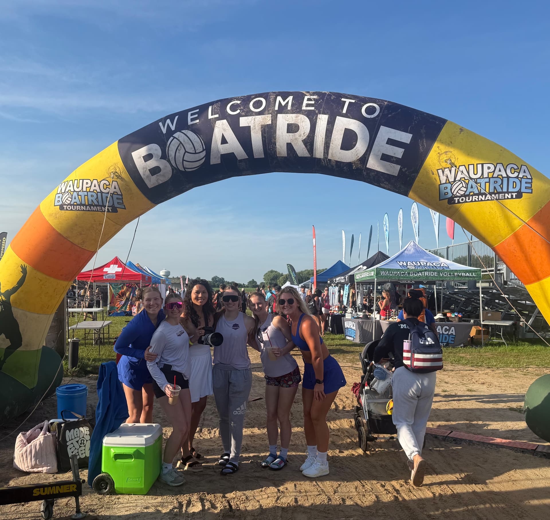 Omahotties at Waupaca Boatride Tournament